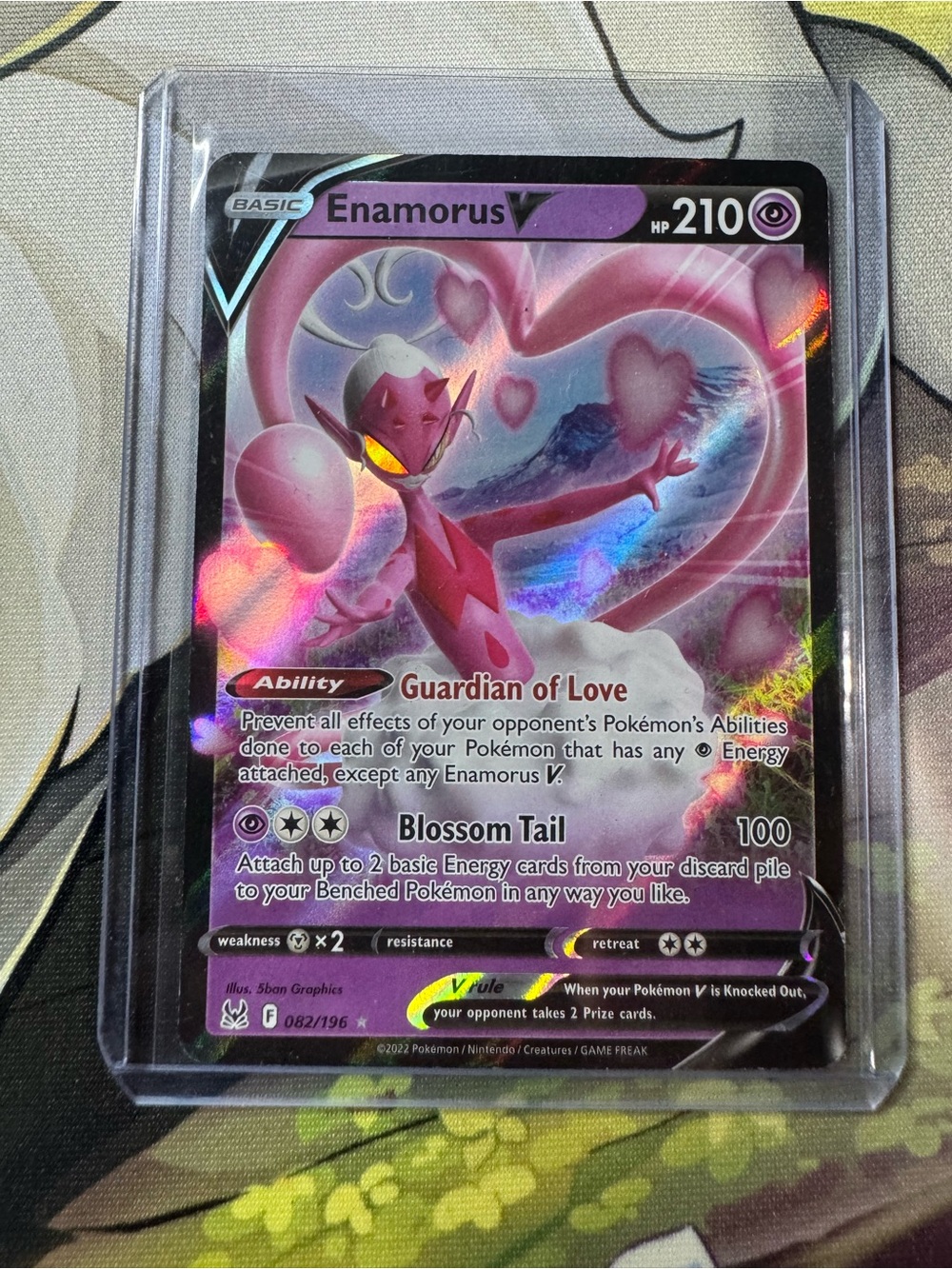 Pokemon Enamorus V Holo – Pink and Purple Artwork